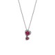 COLLANA DOPPI CUORI ROSSI