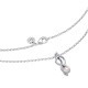 COLLANA LEGAME INFINITO CON PERLA ROSA ARTIFICIALE