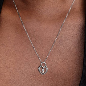 COLLANA LUCCHETTO CUORE LUMINOSO