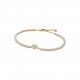 BRACCIALE TENNIS CON CUORE IN RILIEVO