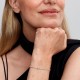 BRACCIALE TENNIS CON CUORE IN RILIEVO