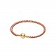 BRACCIALE INTRECCIO TESSUTO ROSSO