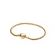 BRACCIALE MAGLIA SNAKE SFACCETTATA CON CHIUSURA A CUORE