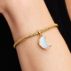 BRACCIALE MAGLIA SNAKE SFACCETTATA CON CHIUSURA A CUORE
