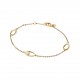 BRACCIALE LINEA SINUOSA E PERLA IN ACQUA DOLCE COLTIVATA