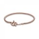 Bracciale Pandora Moments con maglia snake e barretta a T
