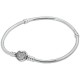 Bracciale Pandora Moments con maglia snake e chiusura con pavé scintillante