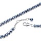 BRACCIALE TENNIS CON PIETRE BLU