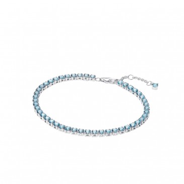 BRACCIALE TENNIS CRISTALLI AZZURRI
