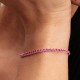 BRACCIALE TENNIS CRISTALLI ROSA SCURO