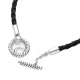 PANDORA MOMENTS BRACCIALE T-BAR IN PELLE INTRECCIATA