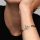 PANDORA MOMENTS BRACCIALE T-BAR IN PELLE INTRECCIATA