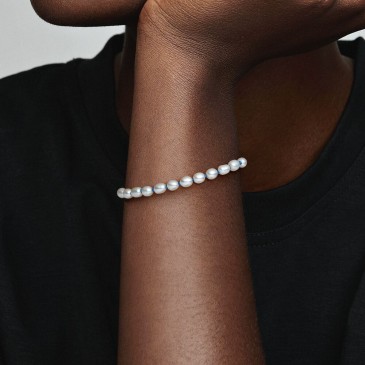 BRACCIALE CON PERLE COLTIVATE D'ACQUA DOLCE