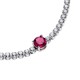 BRACCIALE TENNIS CON PIETRA ROSSA