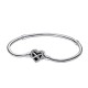 BRACCIALE CON CHISURA CUORE INFINITO PIETRE LUMINOSE