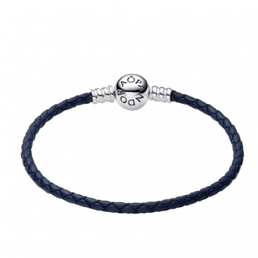 BRACCIALE IN PELLE BLU