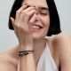 BRACCIALE IN PELLE MARRONE DOPPIO CON CHIUSURA A MOSCHETTONE REGOLABILE