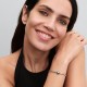 BRACCIALE MAGLIA DOPPIA INTRECCIATA CON CHIUSURA A SFERA