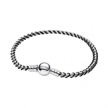 BRACCIALE INTRECCIO TESSUTO NERO