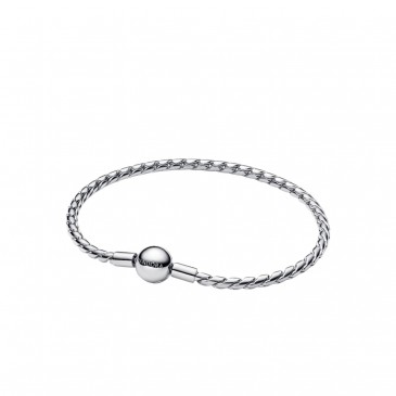 BRACCIALE MAGLIA SPIGA CON CHIUSURA A SFERA