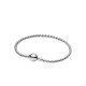 BRACCIALE MAGLIA SPIGA CON CHIUSURA A SFERA