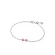BRACCIALE FIOCCO LUMINOSO ROSA