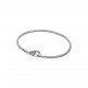 BRACCIALE MAGLIA CODA DI VOLPE CON CHIUSURA PAVE