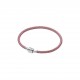 BRACCIALE IN CORDA ROSA CON CHIUSURA A BARILE