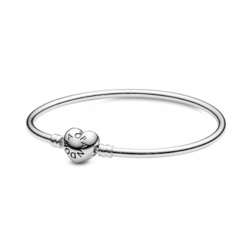 Bracciale Pandora Moments rigido con chiusura a cuore