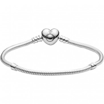 Bracciale Pandora Moments rigido con chiusura a cuore
