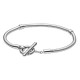 Bracciale Pandora Moments con maglia snake e barretta a T