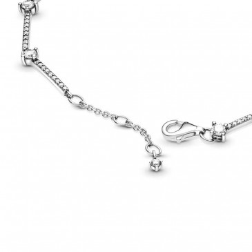 Bracciale con barre scintillanti e pavé