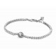 Bracciale tennis scintillante con punto luce