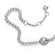 Bracciale tennis scintillante con punto luce