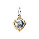 CHARM DISNEY, PENDENTE MICKEY MOUSE E MINNIE SULLA LUNA