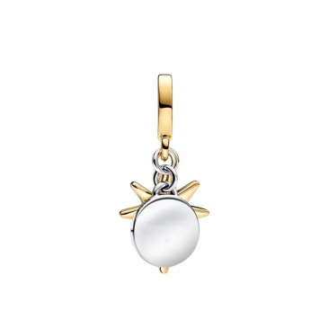 CHARM PENDENTE STELLA POLARE CON DIAMANTE CREATO IN LABORATORIO