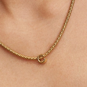 CHARM LETTERA C IN ORO 14K