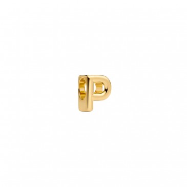 CHARM LETTERA P IN ORO 14K