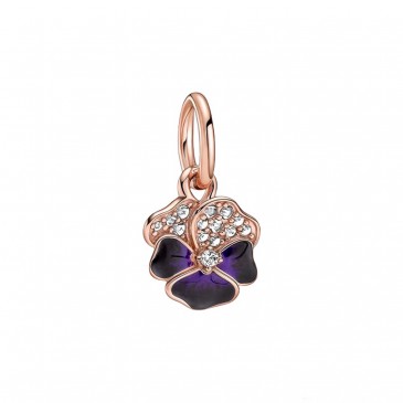 PENDENTE VIOLA DEL PENSIERO LUMINOSA