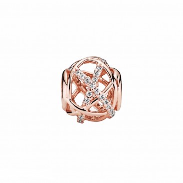Charm linee intrecciate e scintillanti