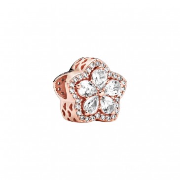 Charm Fiocco di neve con pavé scintillante
