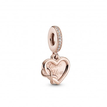 Charm pendente a cuore Amore infinito