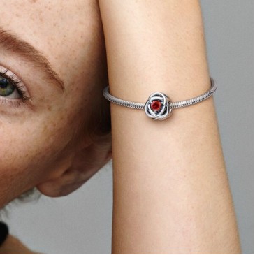 CHARM CERCHIO ETERNO ROSSO FUOCO