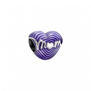 CHARM BATTICUORE VIOLA «MOM»