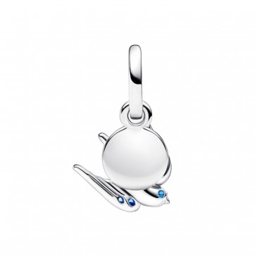 CHARM PENDENTE DOPPIO RONDINE SCINTILLANTE E MESSAGGIO