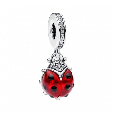 CHARM PENDENTE COCCINELLA ROSSA