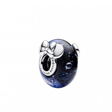 CHARM DISNEY, MICKEY E MINNIE, VETRO DI MURANO BLU