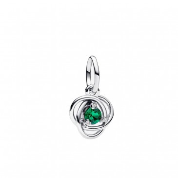 PENDENTE CERCHIO ETERNO VERDE SCURO MAGGIO