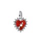 CHARM PENDENTE CUORE ROSSO CON FRECCIA GRIEVOLE