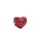 CHARM CUORE DI ROSA ROSSA